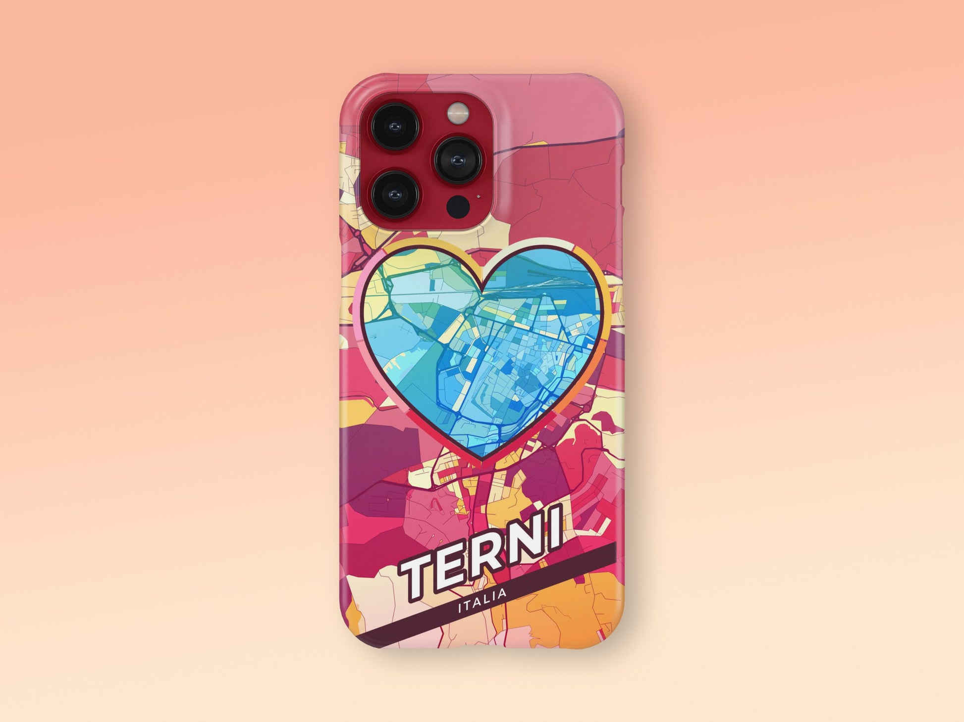 Terni Italy slim phone case with colorful icon 2