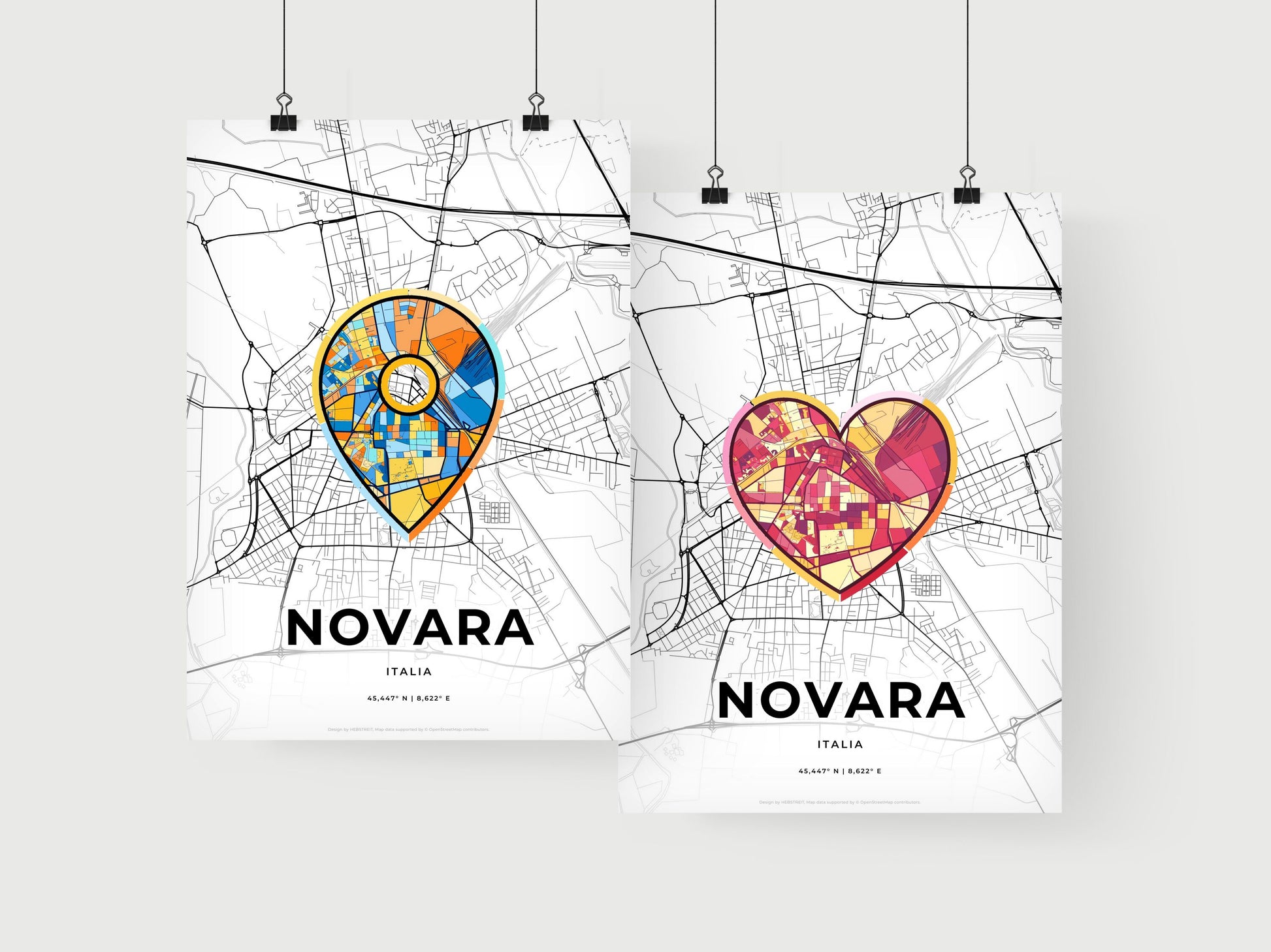 Novara Italy art print for couples