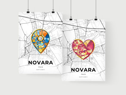 Novara Italy art print for couples