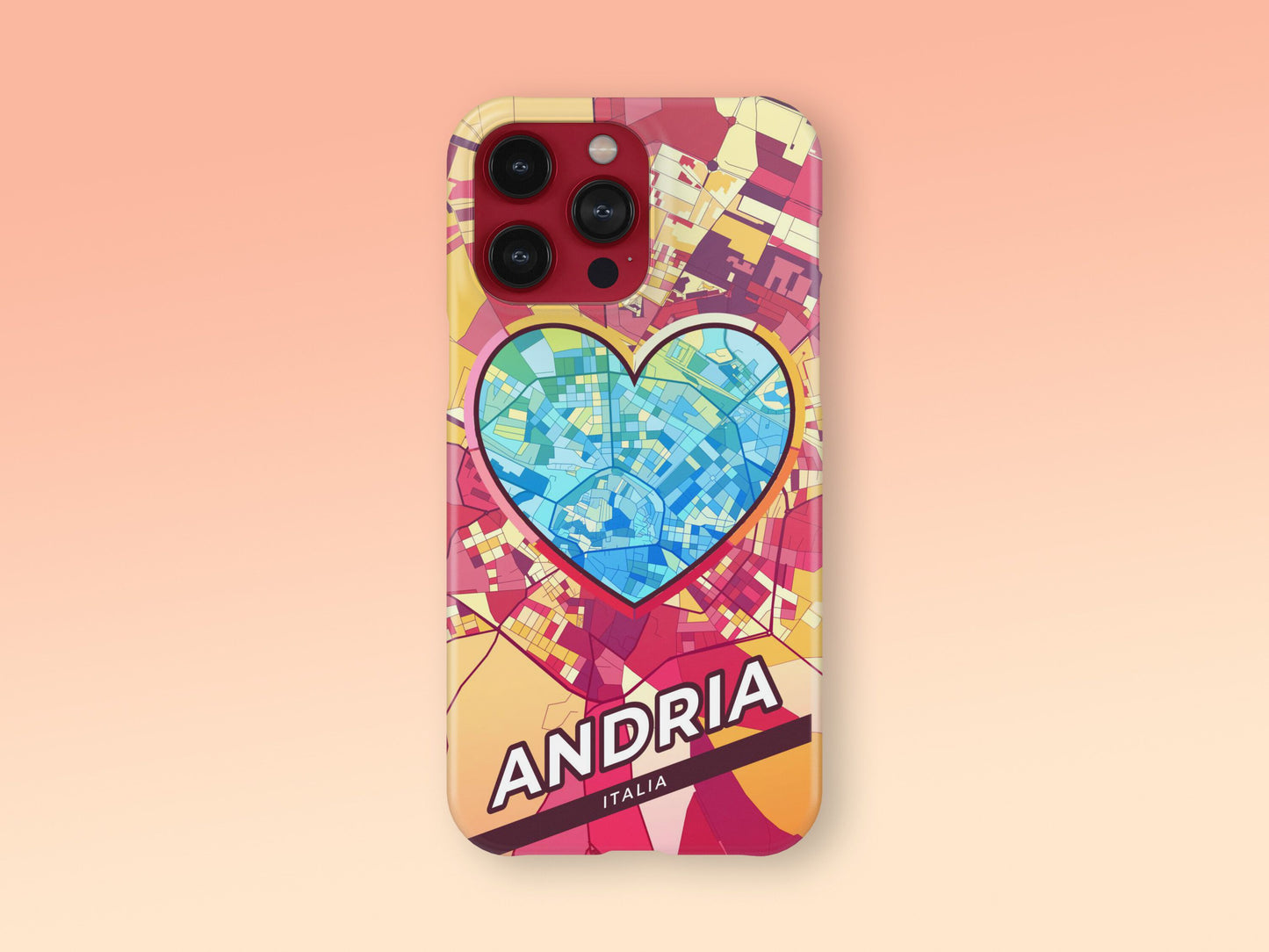 Andria Italy slim phone case with colorful icon. Birthday, wedding or housewarming gift. Couple match cases. 2