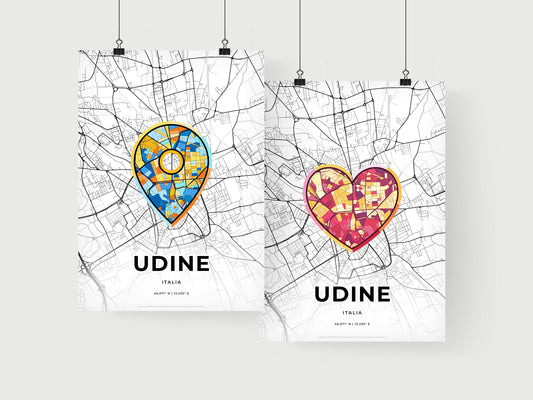 Udine Italy art print for couples