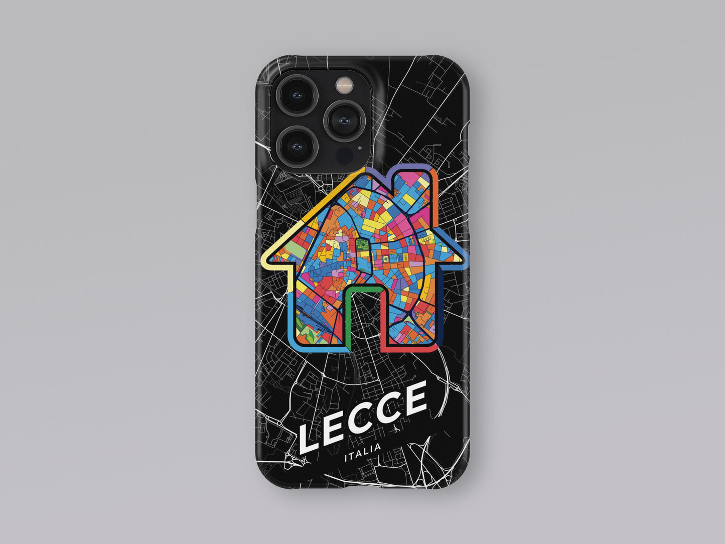 Lecce Italy slim phone case with colorful icon. Birthday, wedding or housewarming gift. Couple match cases. 3
