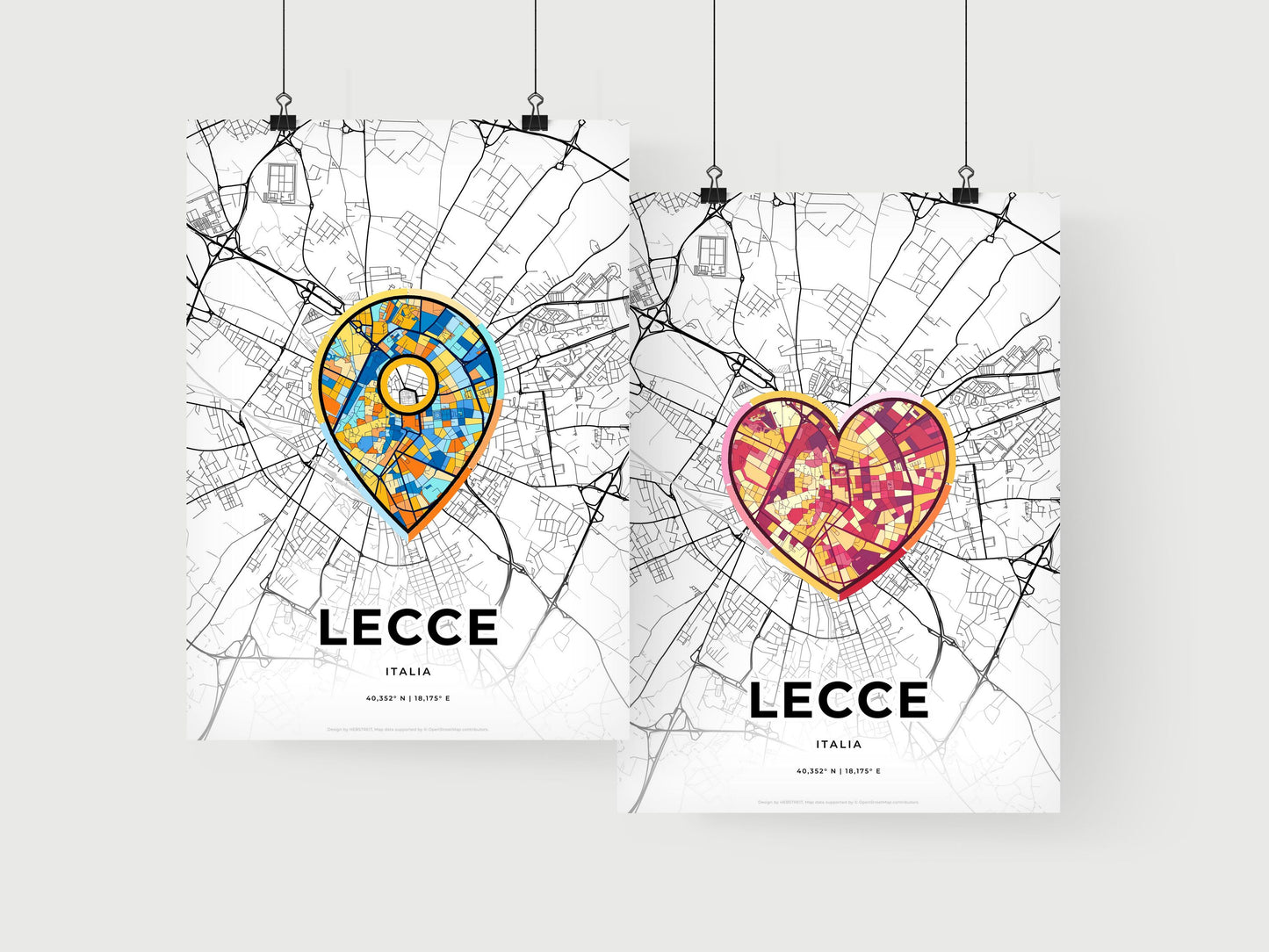 Lecce Italy art print for couples