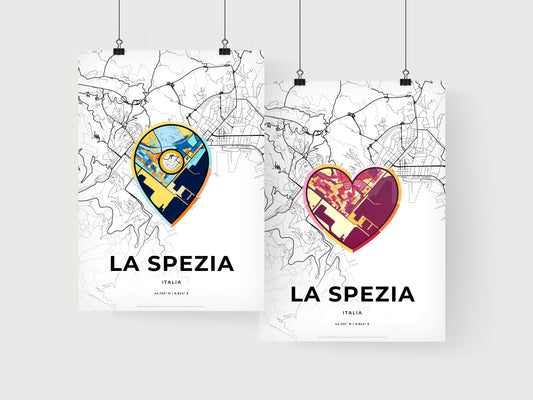 La Spezia Italy art print for couples