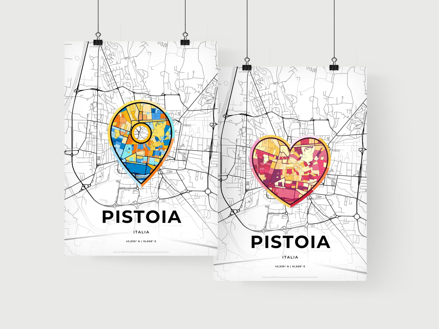 Pistoia Italy art print for couples