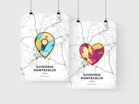 Guidonia Montecelio Italy art print for couples