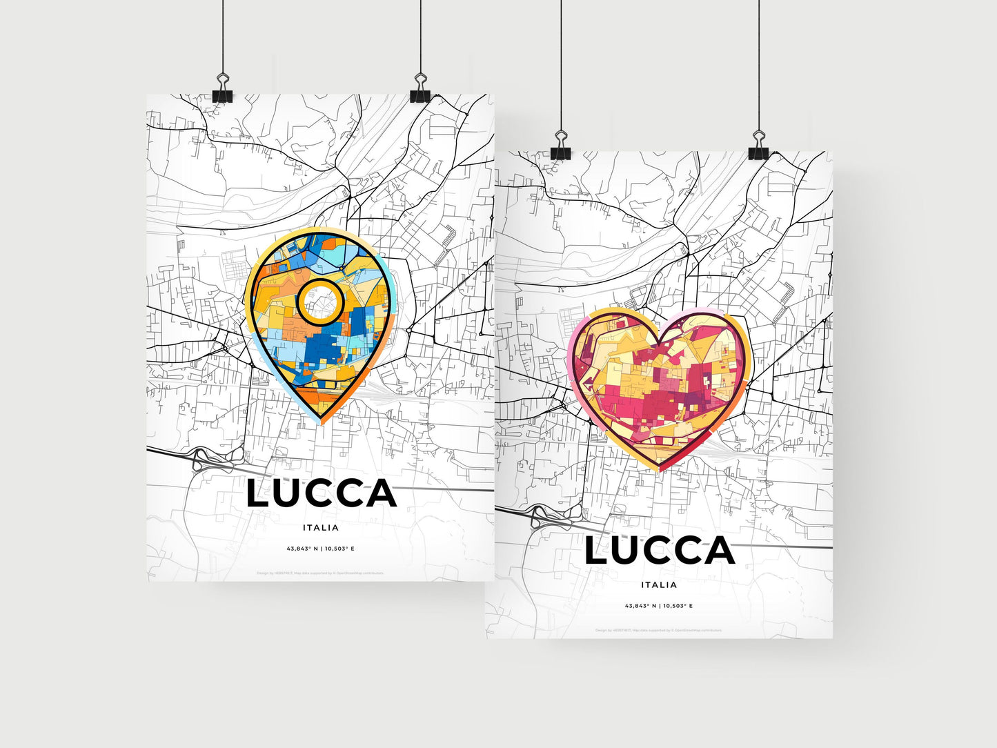 Lucca Italy art print for couples