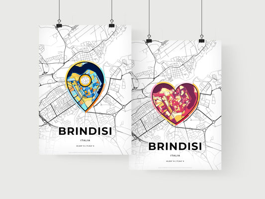 Brindisi Italy art print for couples