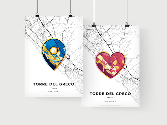 Torre Del Greco Italy art print for couples