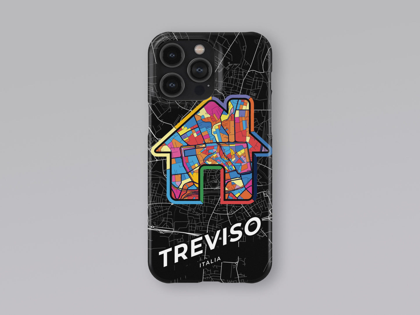 Treviso Italy slim phone case with colorful icon 3