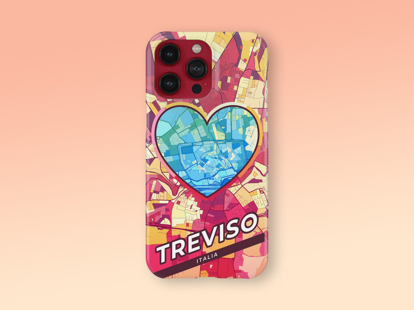Treviso Italy slim phone case with colorful icon 2