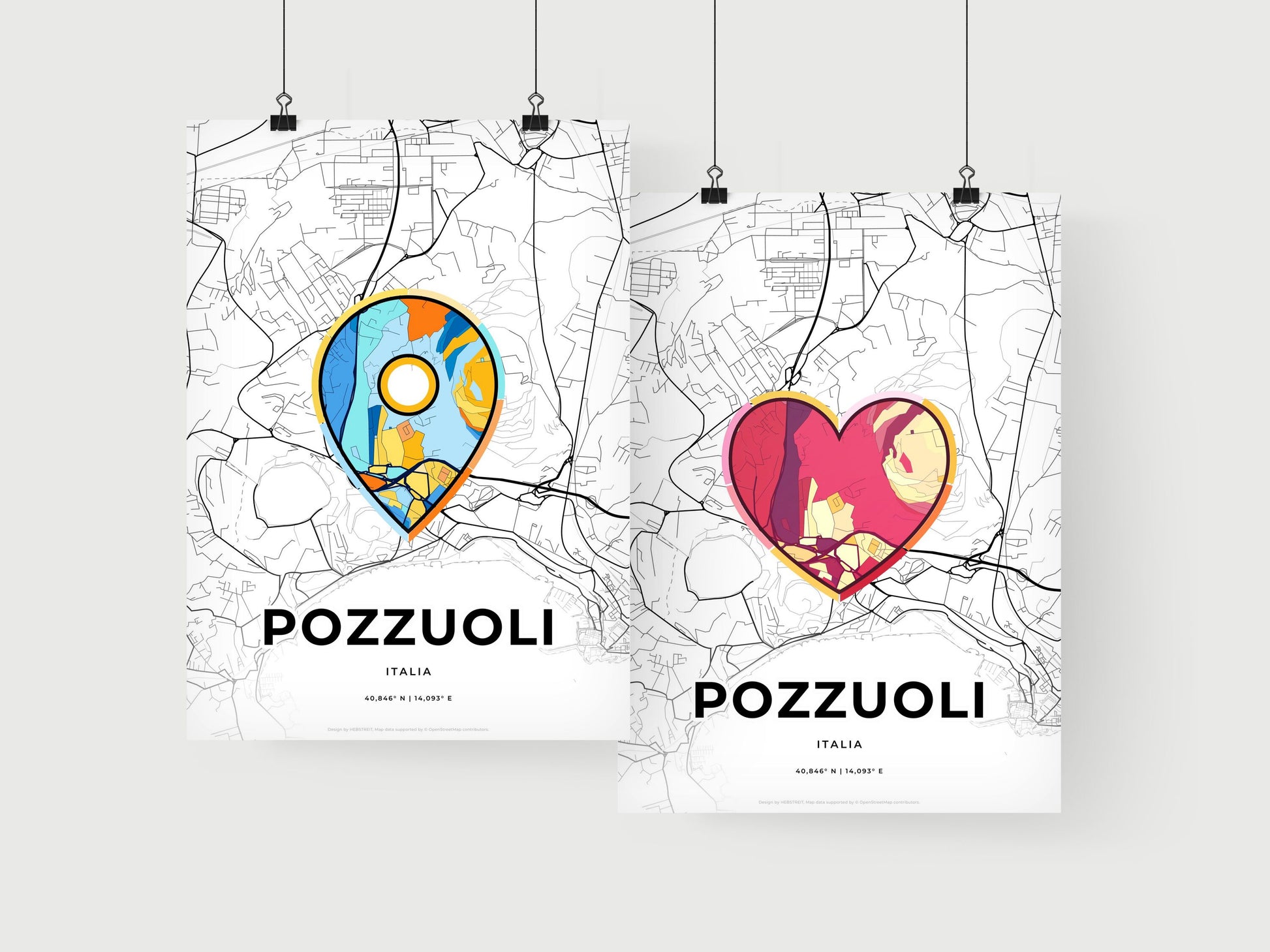 Pozzuoli Italy art print for couples