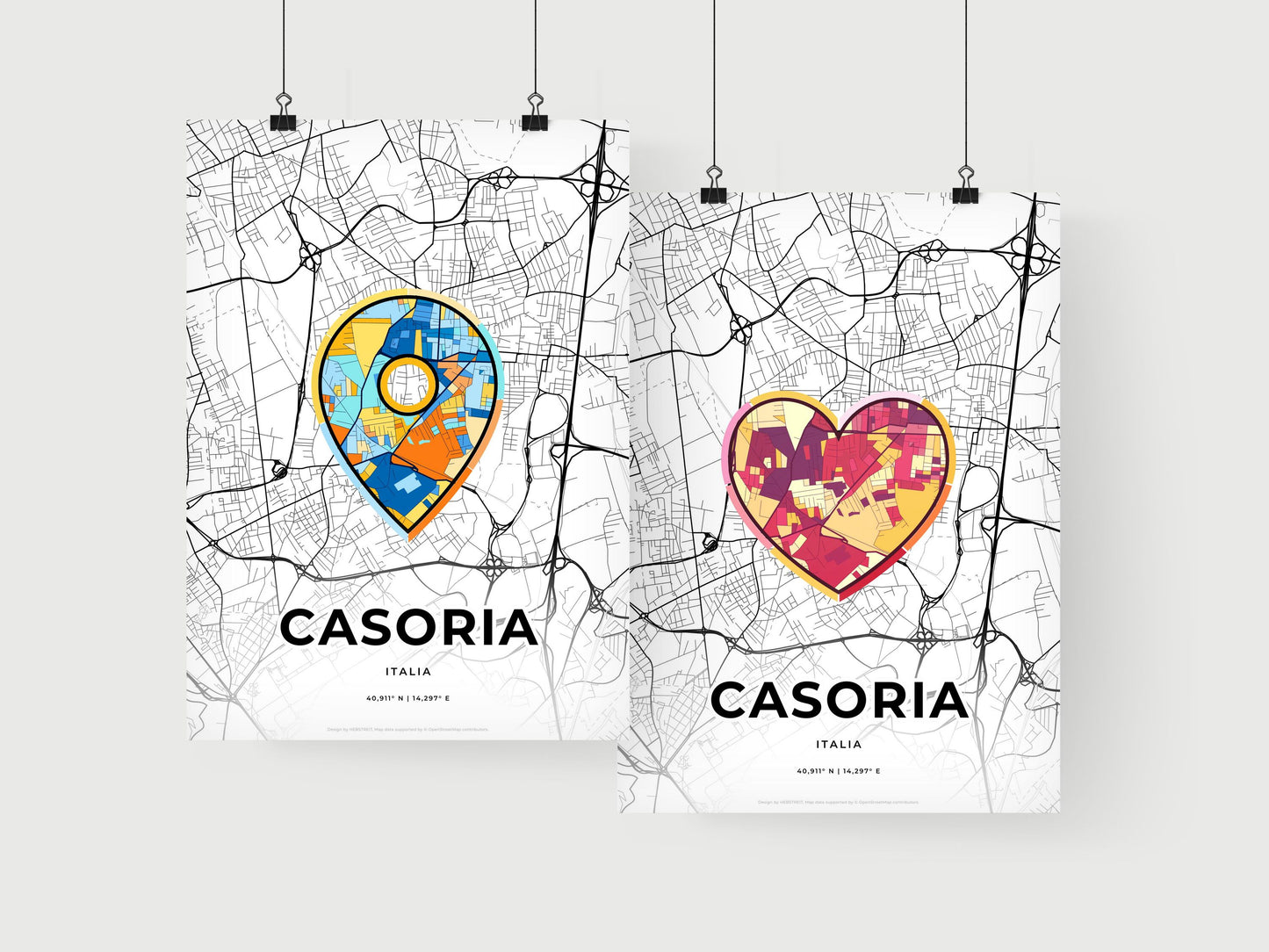 Casoria Italy art print for couples
