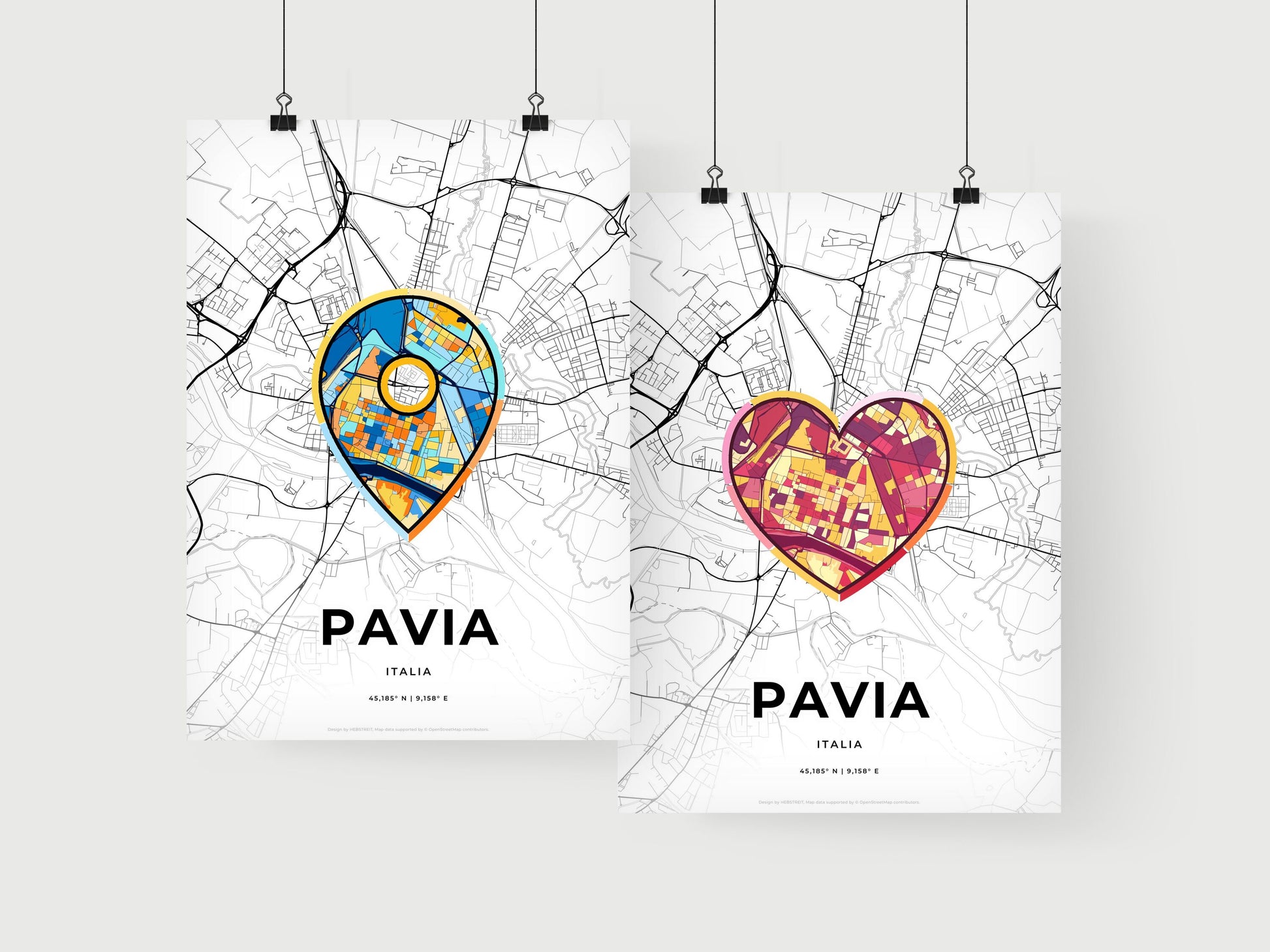 Pavia Italy art print for couples