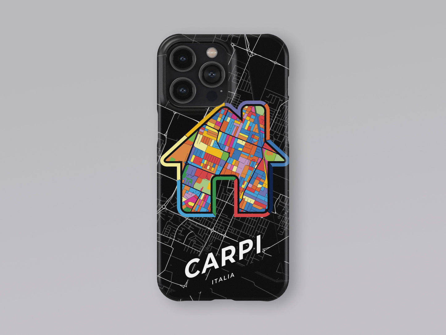 Carpi Italy slim phone case with colorful icon. Birthday, wedding or housewarming gift. Couple match cases. 3