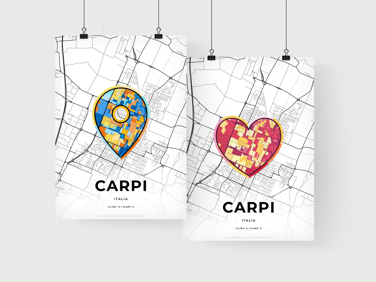 Carpi Italy art print for couples