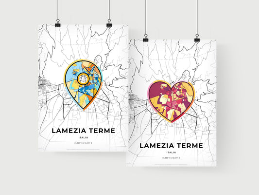 Lamezia Terme Italy art print for couples