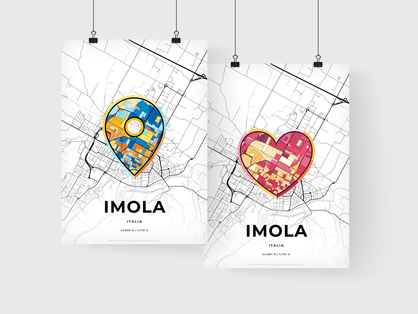 Imola Italy art print for couples