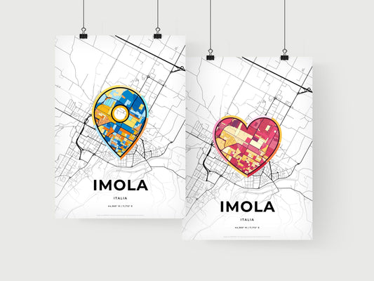 Imola Italy art print for couples