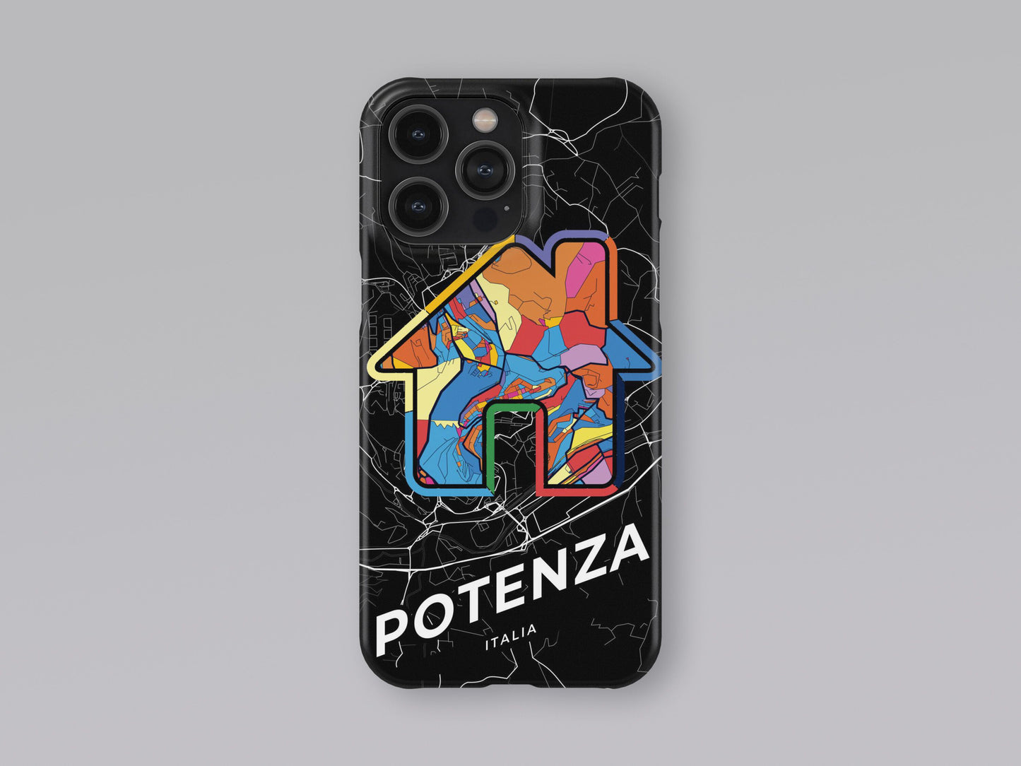 Potenza Italy slim phone case with colorful icon. Birthday, wedding or housewarming gift. Couple match cases. 3