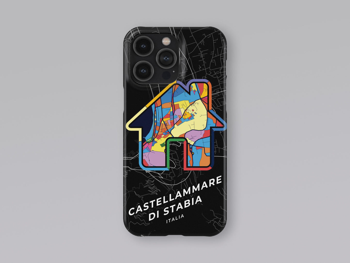 Castellammare Di Stabia Italy slim phone case with colorful icon. Birthday, wedding or housewarming gift. Couple match cases. 3