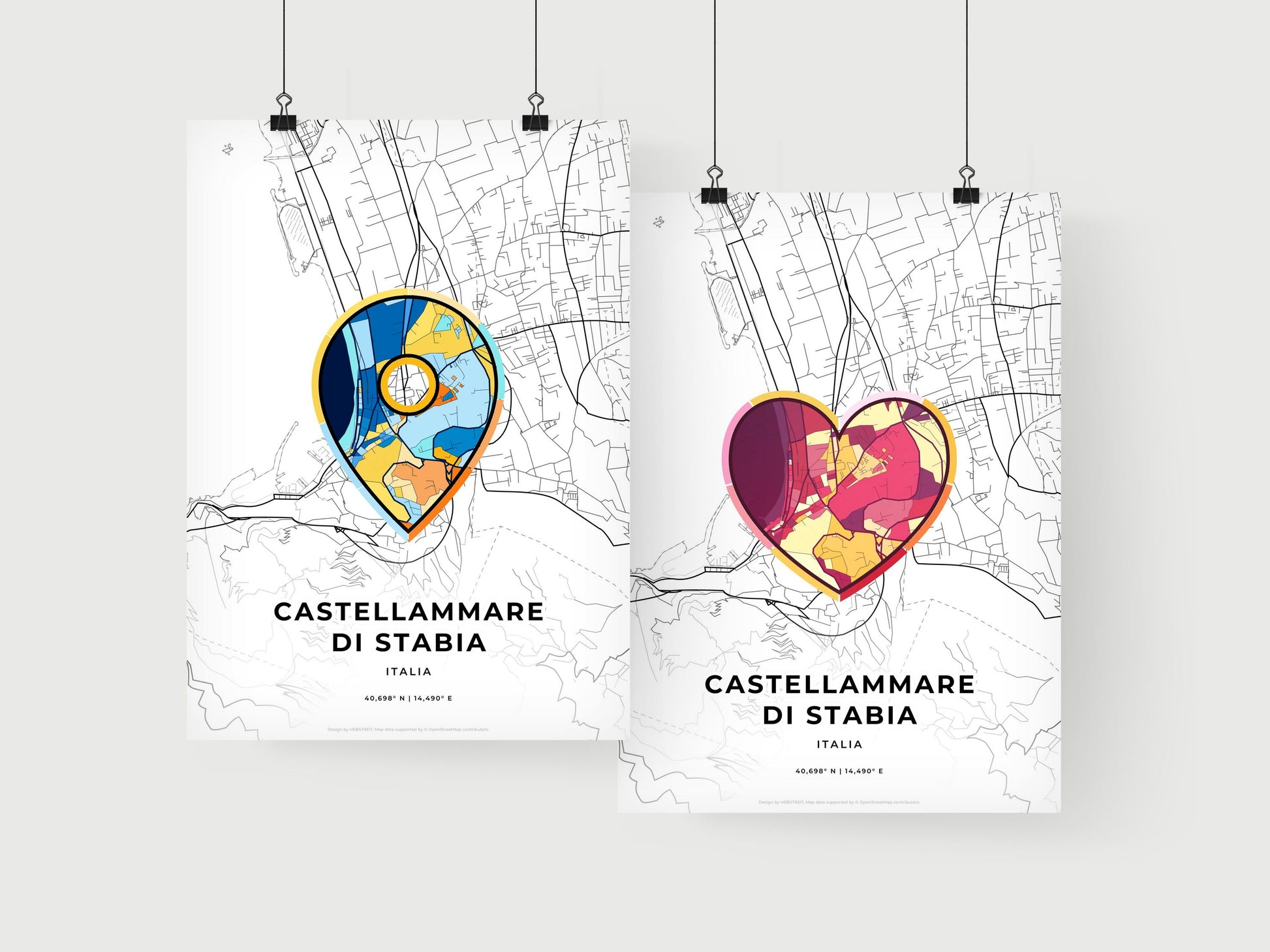 Castellammare Di Stabia Italy art print for couples