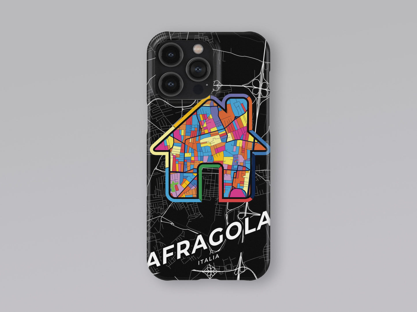 Afragola Italy slim phone case with colorful icon. Birthday, wedding or housewarming gift. Couple match cases. 3