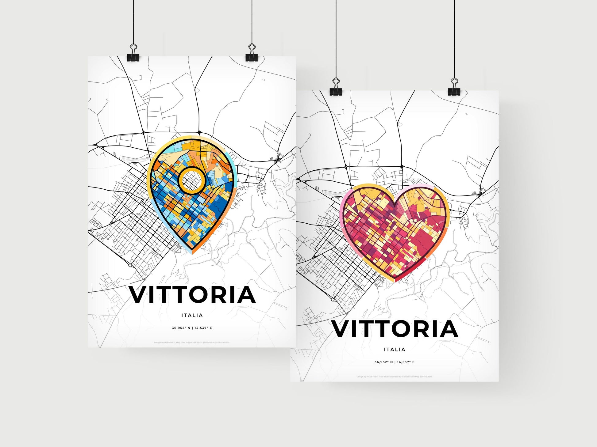 Vittoria Italy art print for couples