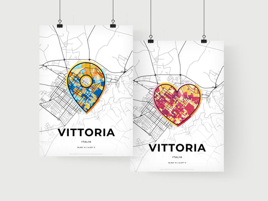Vittoria Italy art print for couples