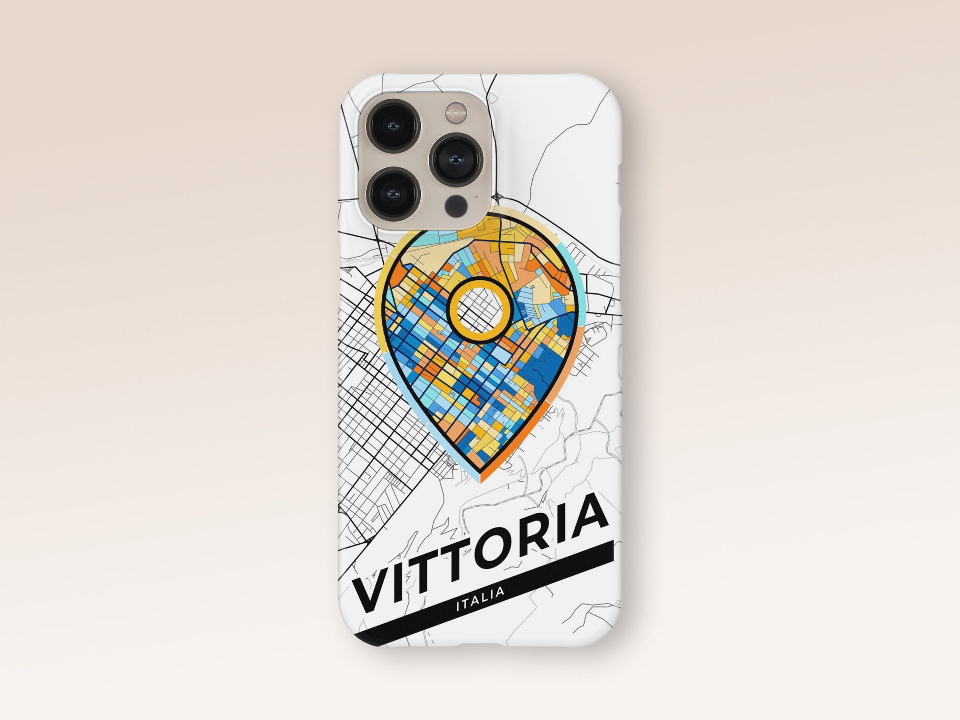 Vittoria Italy slim phone case with colorful icon 1