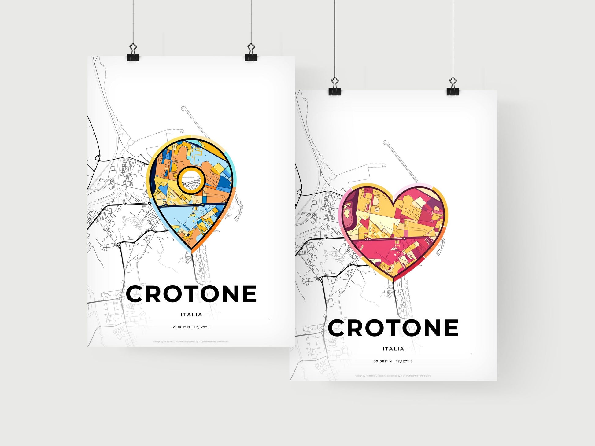 Crotone Italy art print for couples