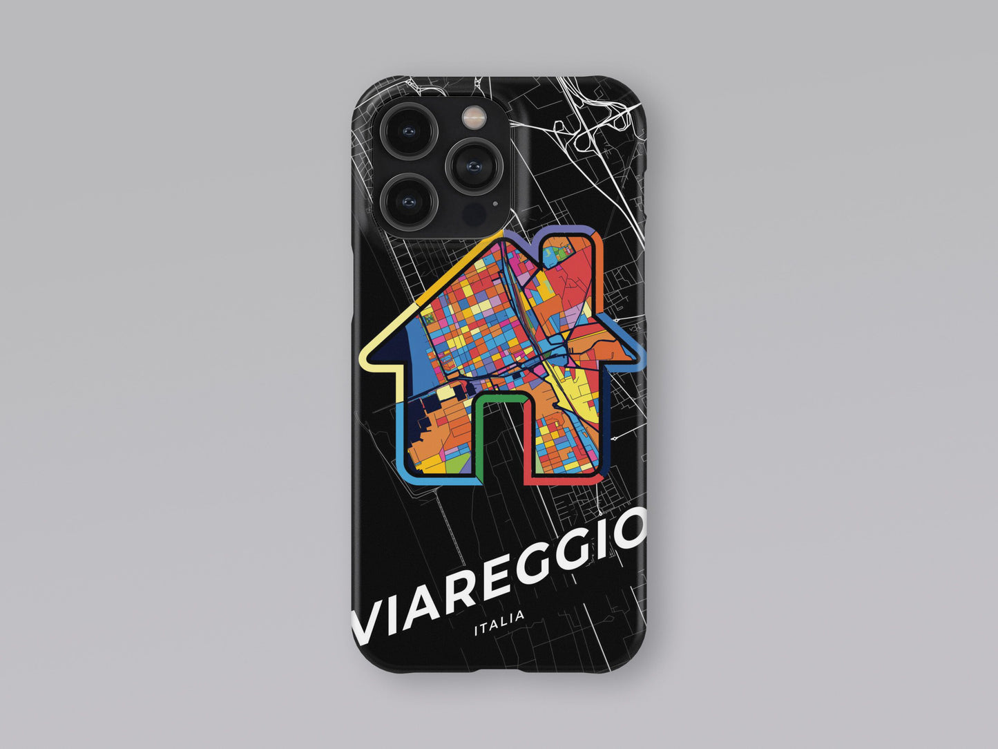 Viareggio Italy slim phone case with colorful icon 3