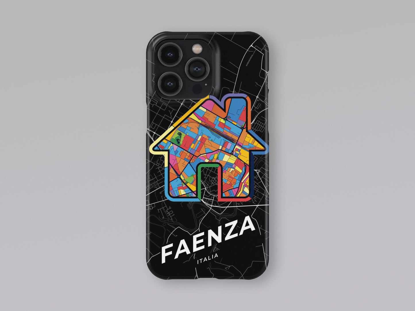 Faenza Italy slim phone case with colorful icon. Birthday, wedding or housewarming gift. Couple match cases. 3