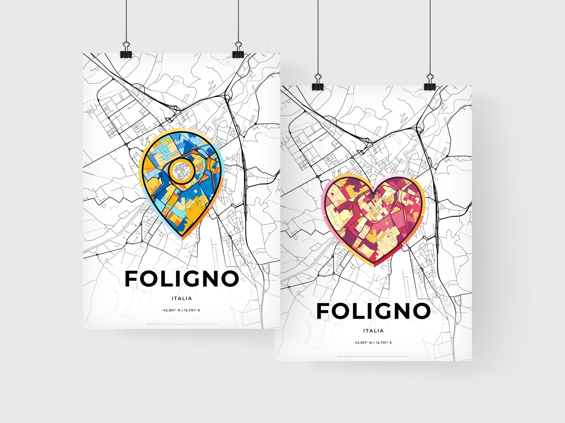 Foligno Italy art print for couples