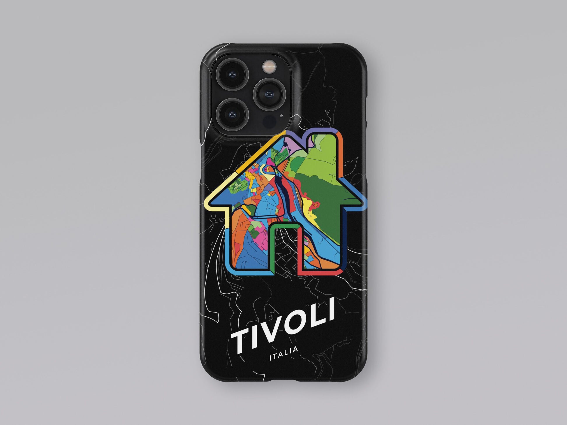 Tivoli Italy slim phone case with colorful icon 3