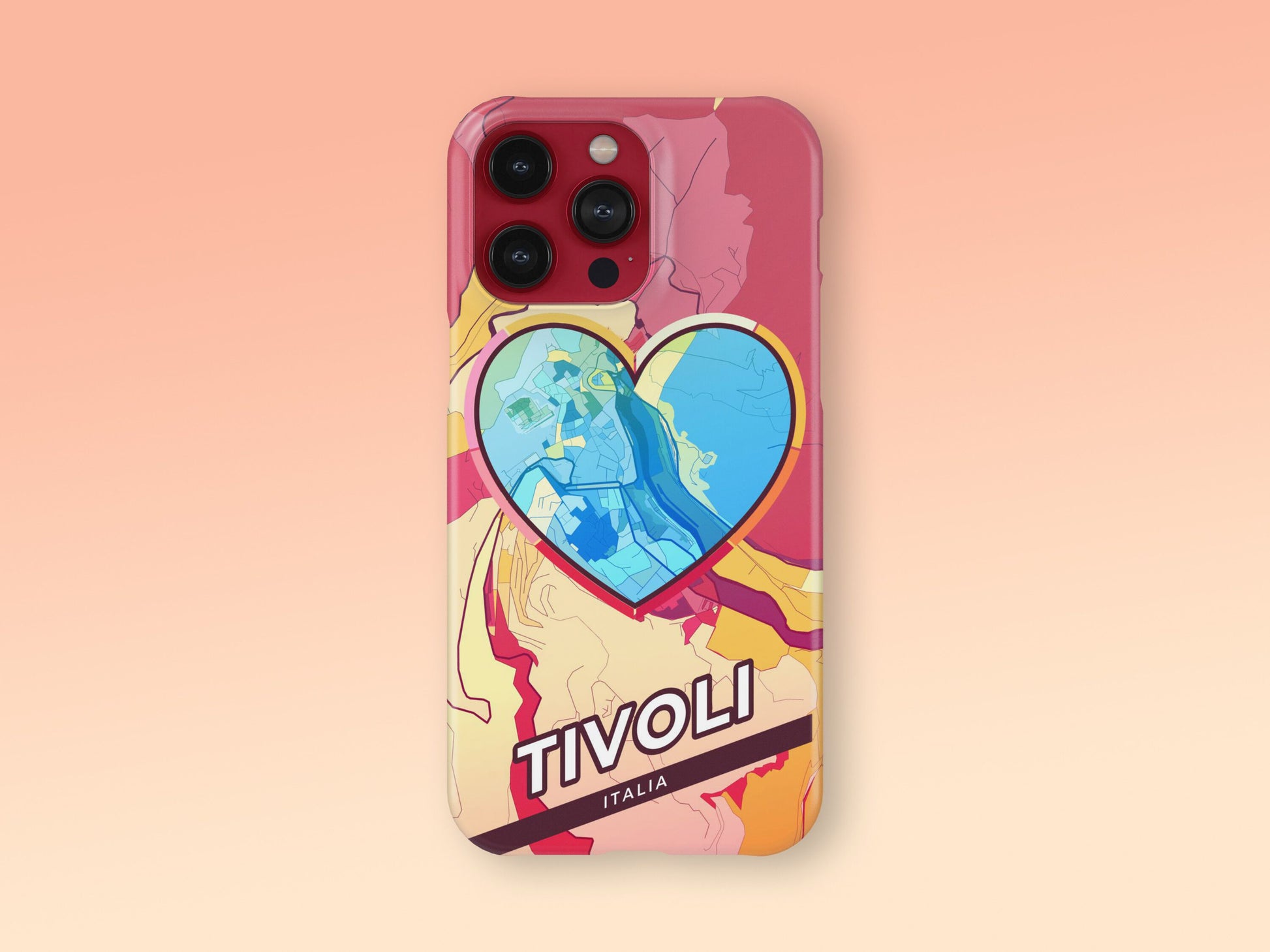 Tivoli Italy slim phone case with colorful icon 2