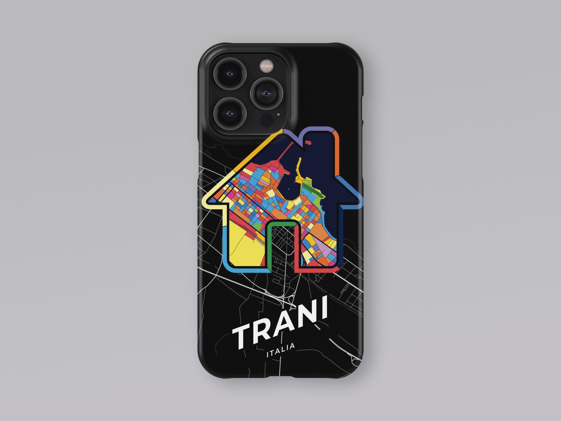 Trani Italy slim phone case with colorful icon 3