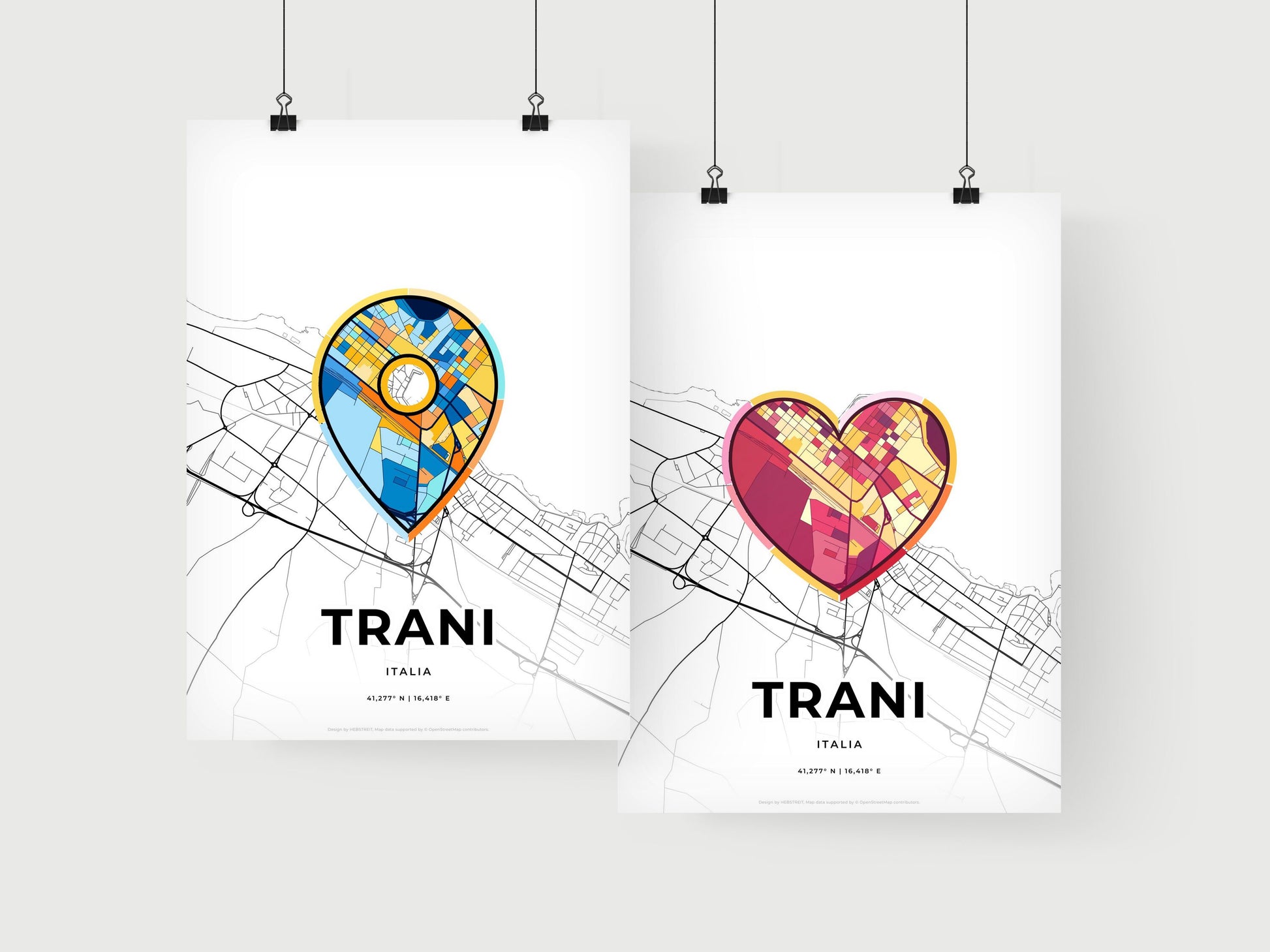 Trani Italy art print for couples