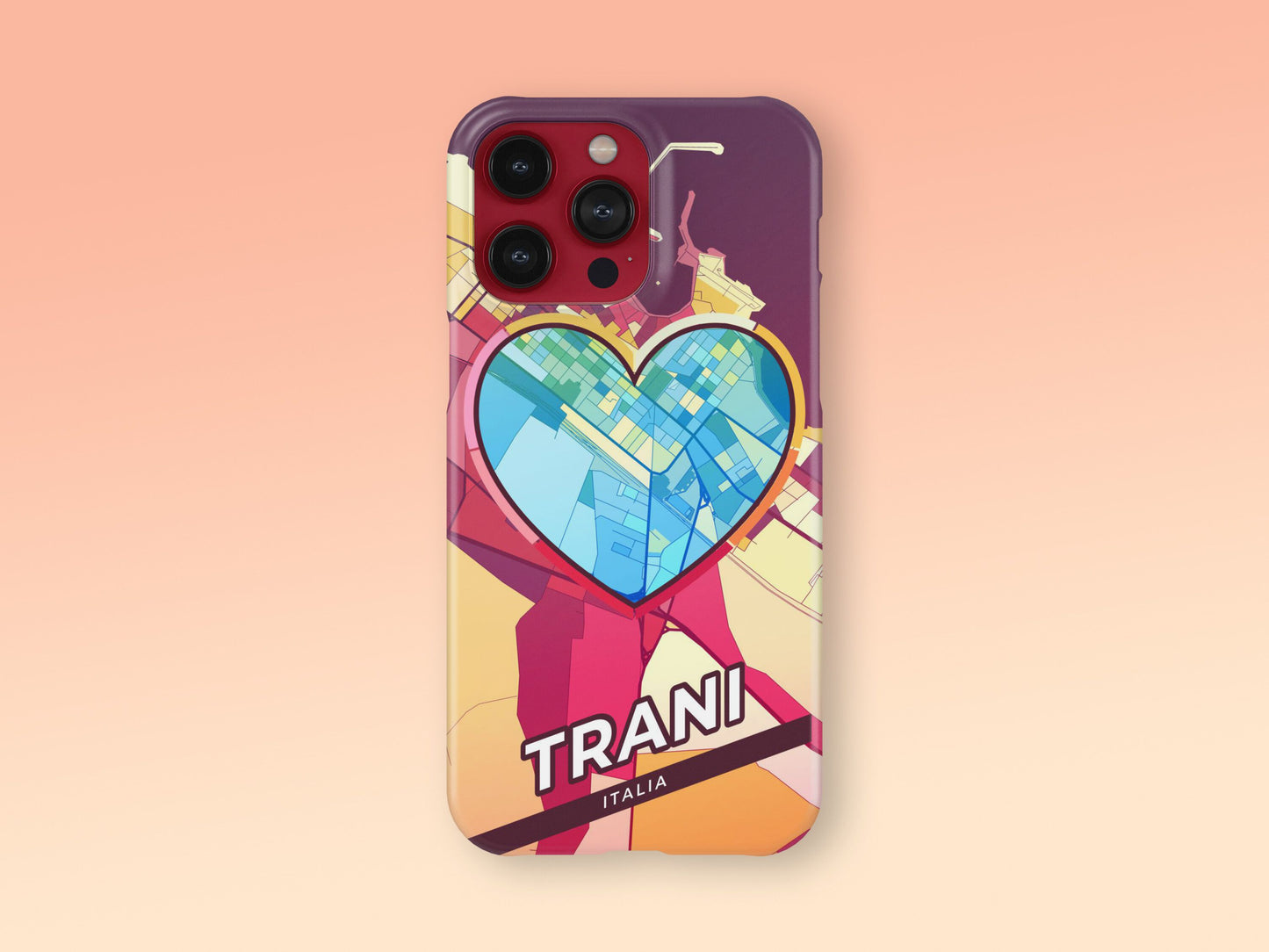 Trani Italy slim phone case with colorful icon 2