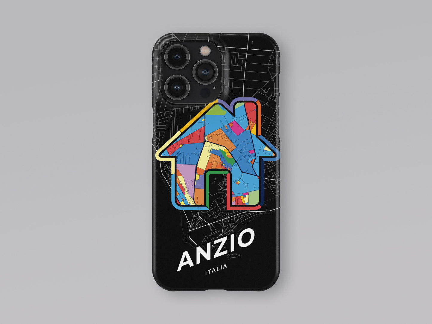 Anzio Italy slim phone case with colorful icon. Birthday, wedding or housewarming gift. Couple match cases. 3