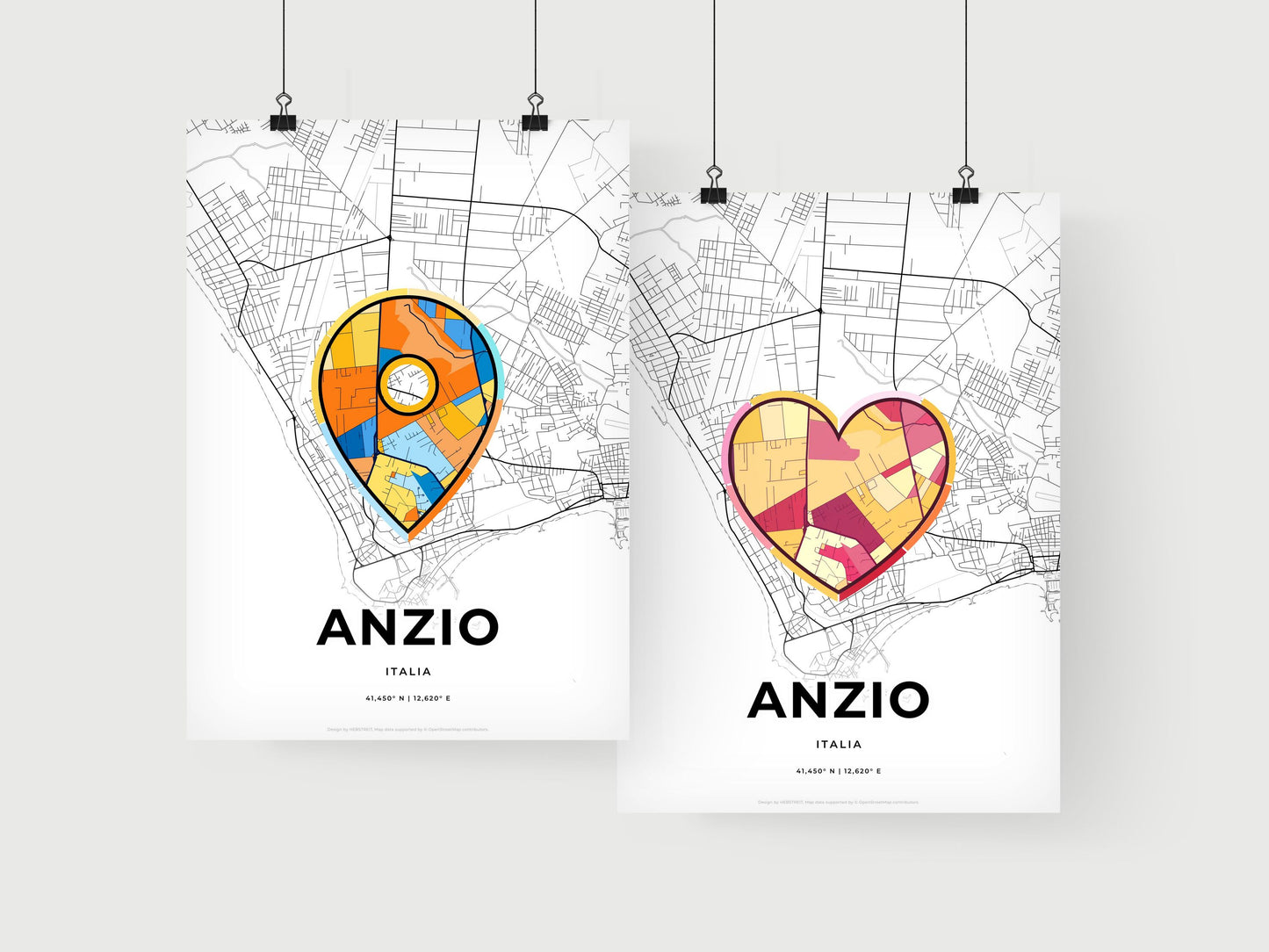 Anzio Italy art print for couples