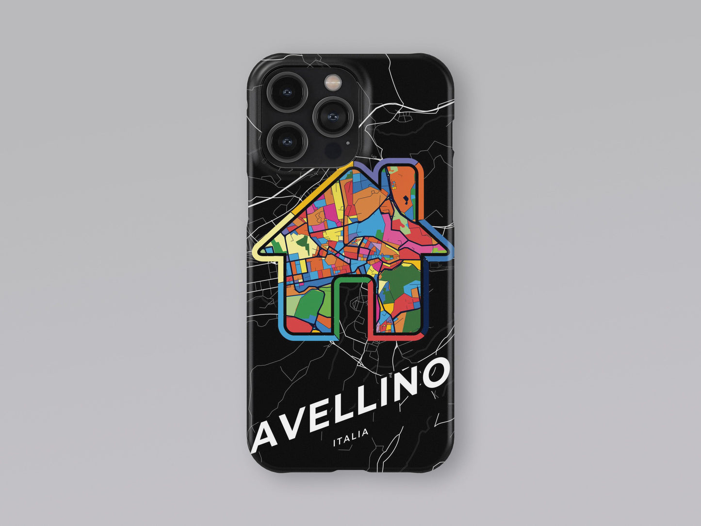 Avellino Italy slim phone case with colorful icon. Birthday, wedding or housewarming gift. Couple match cases. 3