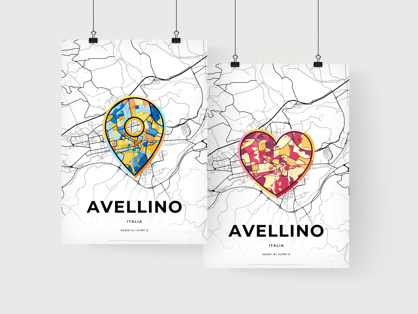 Avellino Italy art print for couples