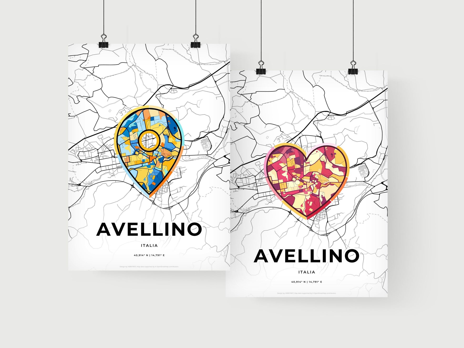 Avellino Italy art print for couples