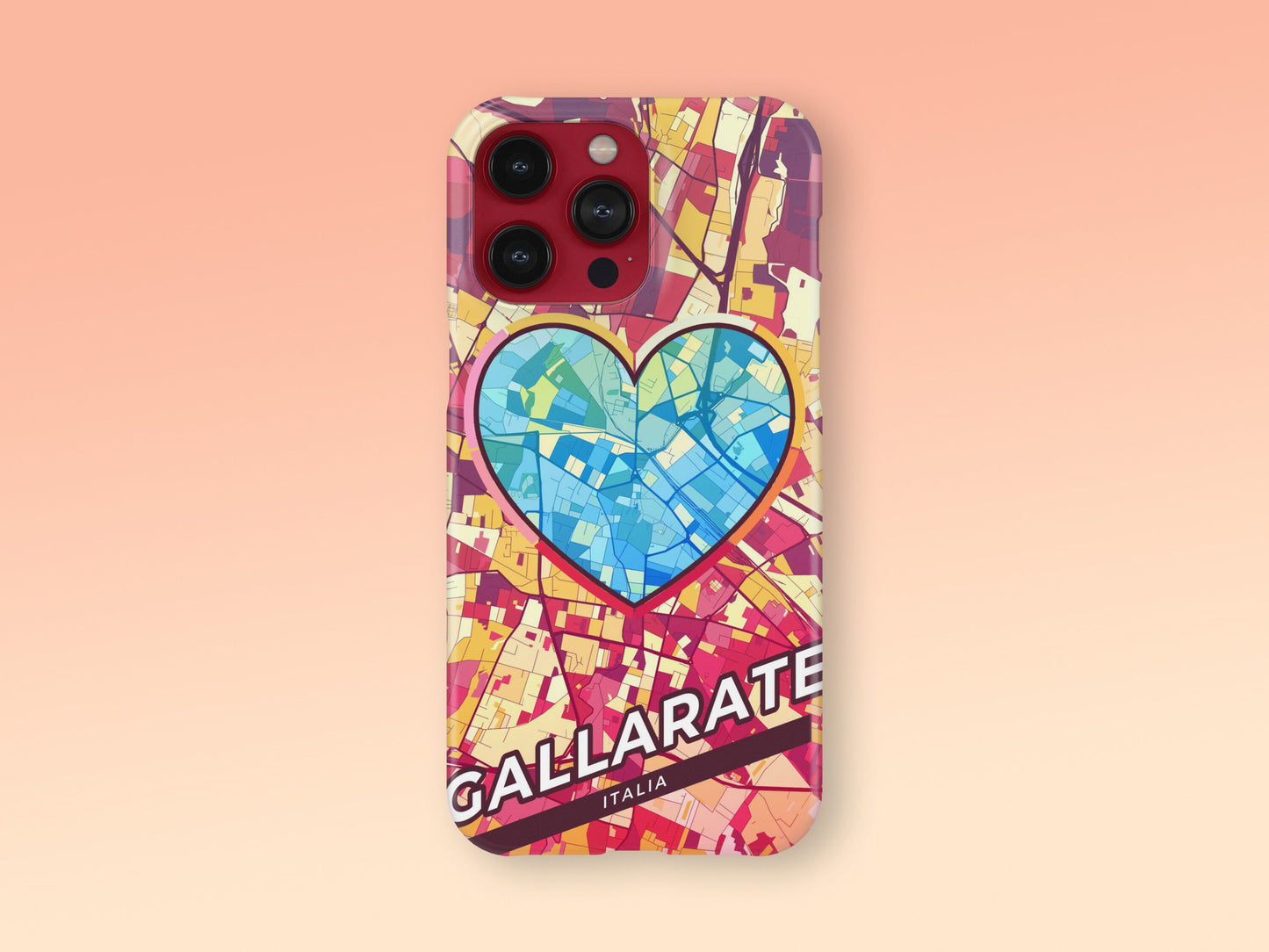 Gallarate Italy slim phone case with colorful icon. Birthday, wedding or housewarming gift. Couple match cases. 2