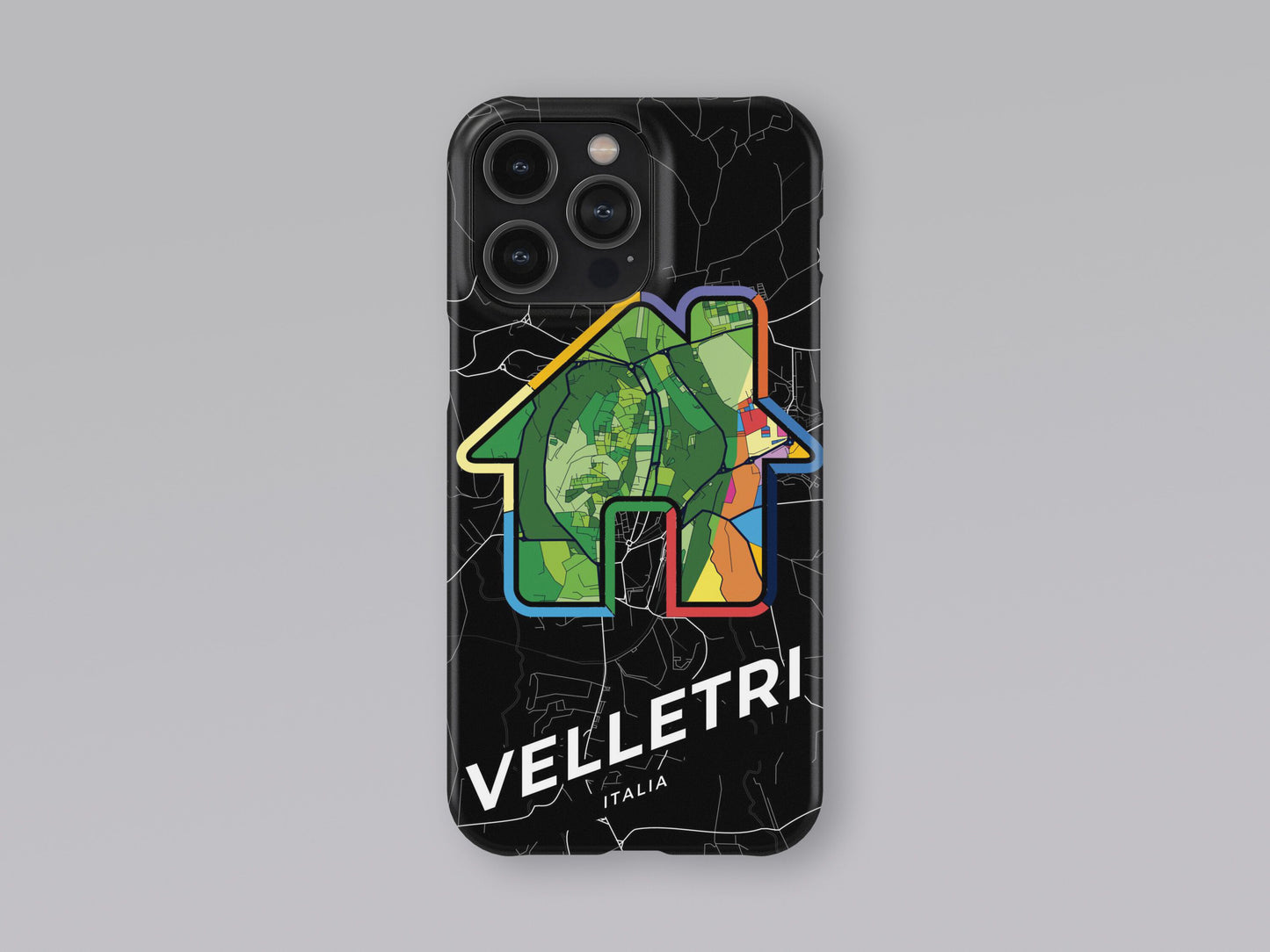 Velletri Italy slim phone case with colorful icon 3