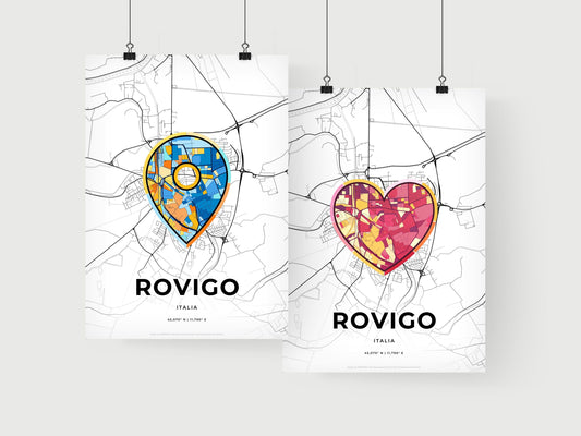 Rovigo Italy art print for couples