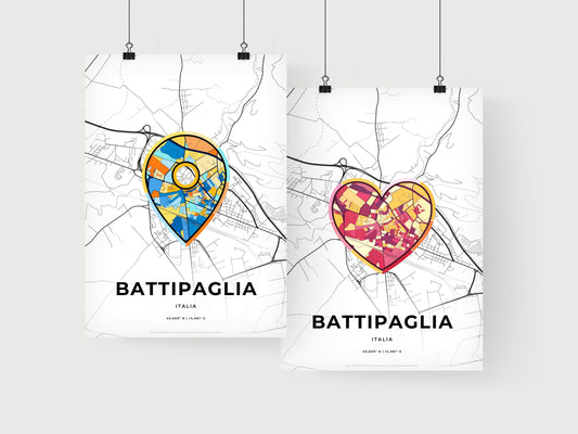 Battipaglia Italy art print for couples