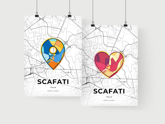 Scafati Italy art print for couples