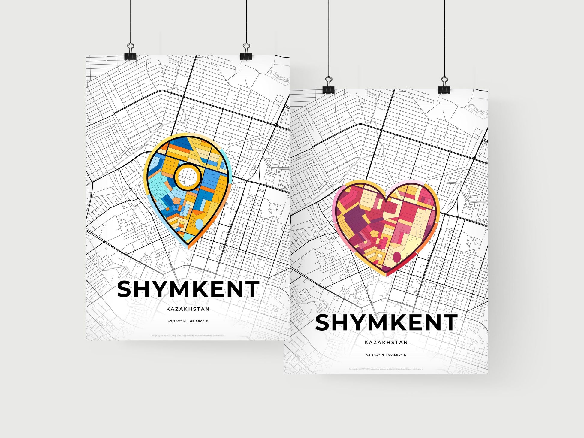 Shymkent Kazakhstan art print for couples